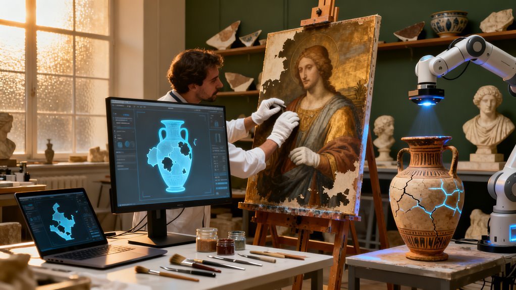ai enhances artifact restoration