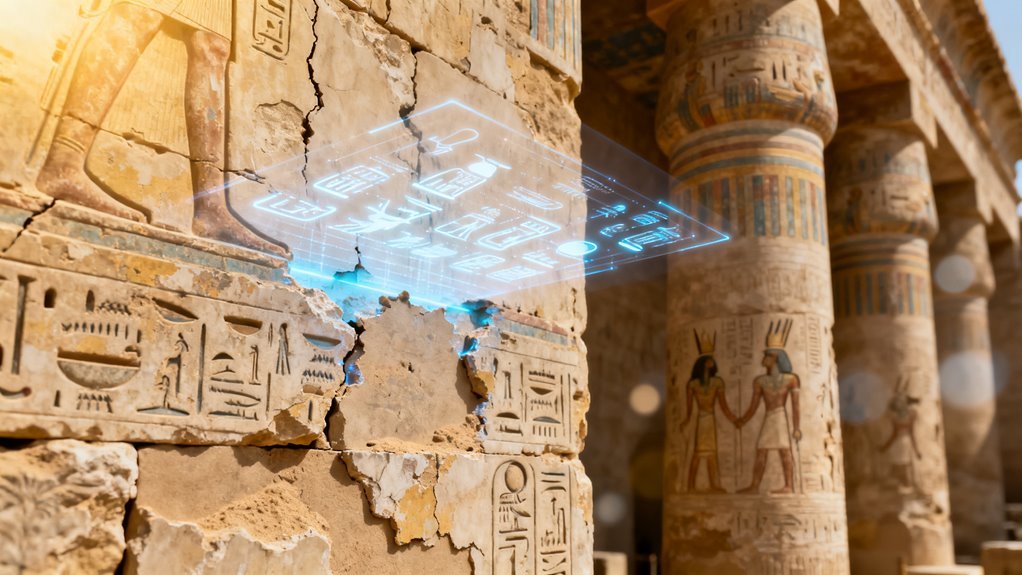 ai reconstructs egyptian hieroglyphs